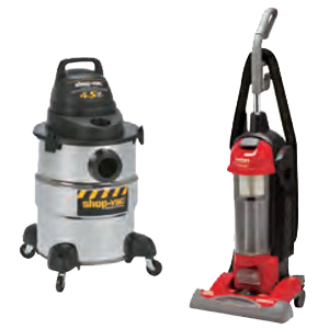 Upright Vacuum, Wet/Dry Vacuum, Industrial Vacuum